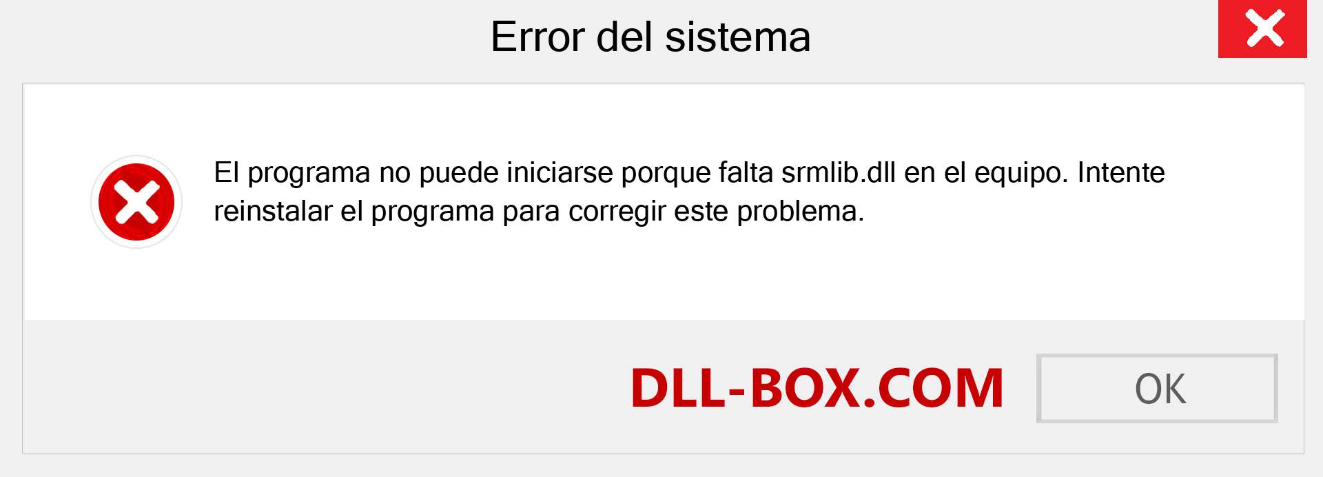 ¿Falta el archivo srmlib.dll ?. Descargar para Windows 7, 8, 10 - Corregir srmlib dll Missing Error en Windows, fotos, imágenes